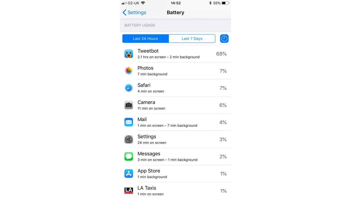 اپل آیفون باتری iOS