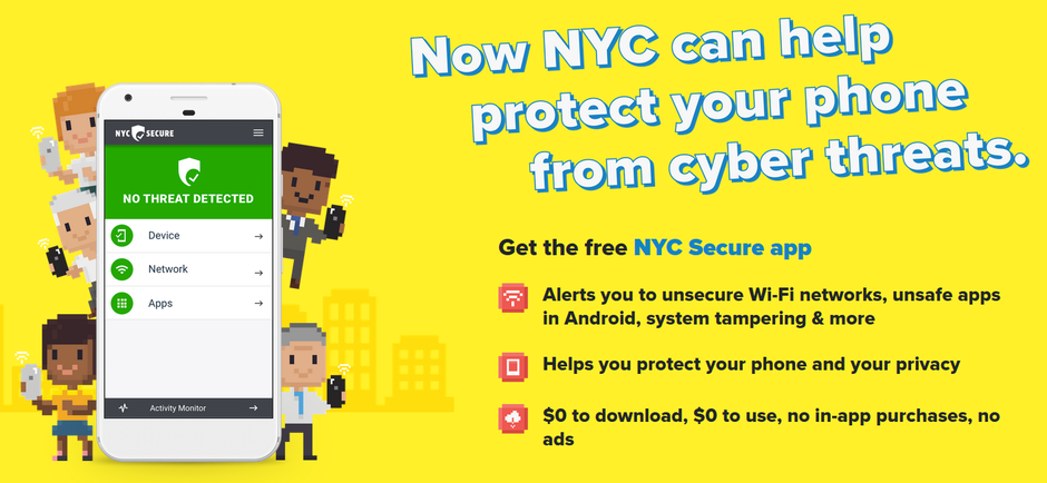 اپلیکیشن نرم‌افزار نیویورک NYC Secure اندروید iOS
