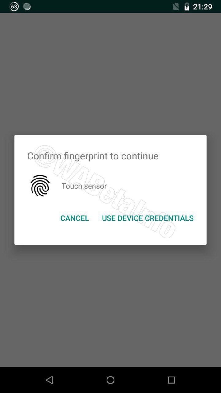 واتس‌اپ اندروید iOS اسکنر اثر انگشت سنسور اسکنر اثر انگشت