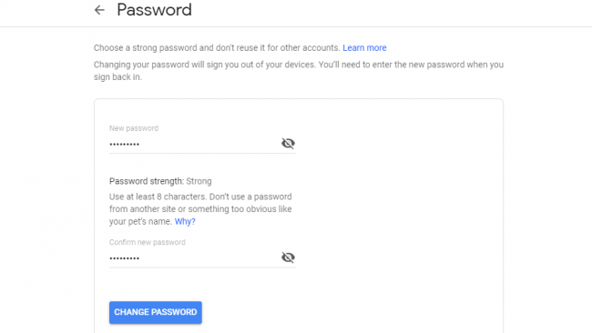 جیمیل گوگل پسورد کلمه عبور