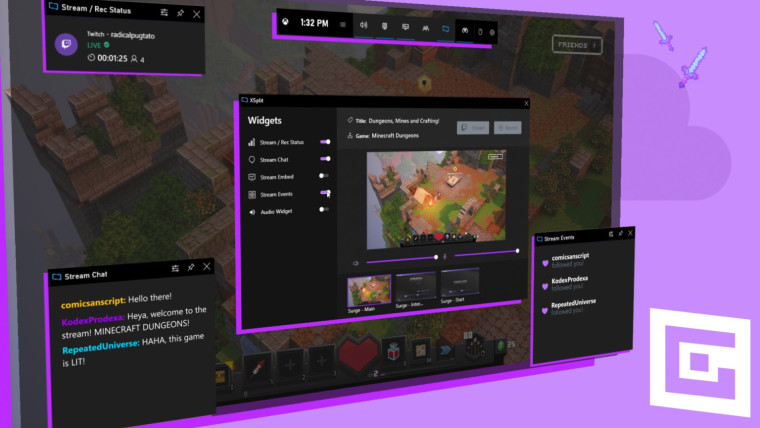 ویندوز ویجت گیمینگ Xbox Game Bar مایکروسافت