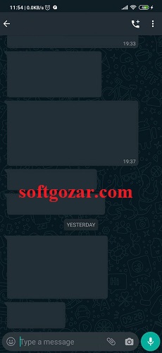 واتساپ اندروید سیستم عامل حالت تیره دارک مد