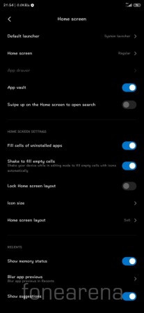 شیائومی MIUI لانچر MIUI رابط کاربری MIUI رابط کاربری شیائومی
