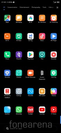 شیائومی MIUI لانچر MIUI رابط کاربری MIUI رابط کاربری شیائومی