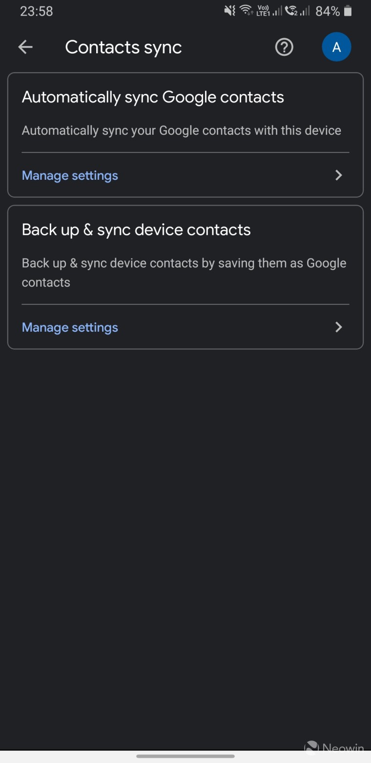 Google Contacts گوگل اندروید نرم افزار مخاطبان گوگل سیستم عامل