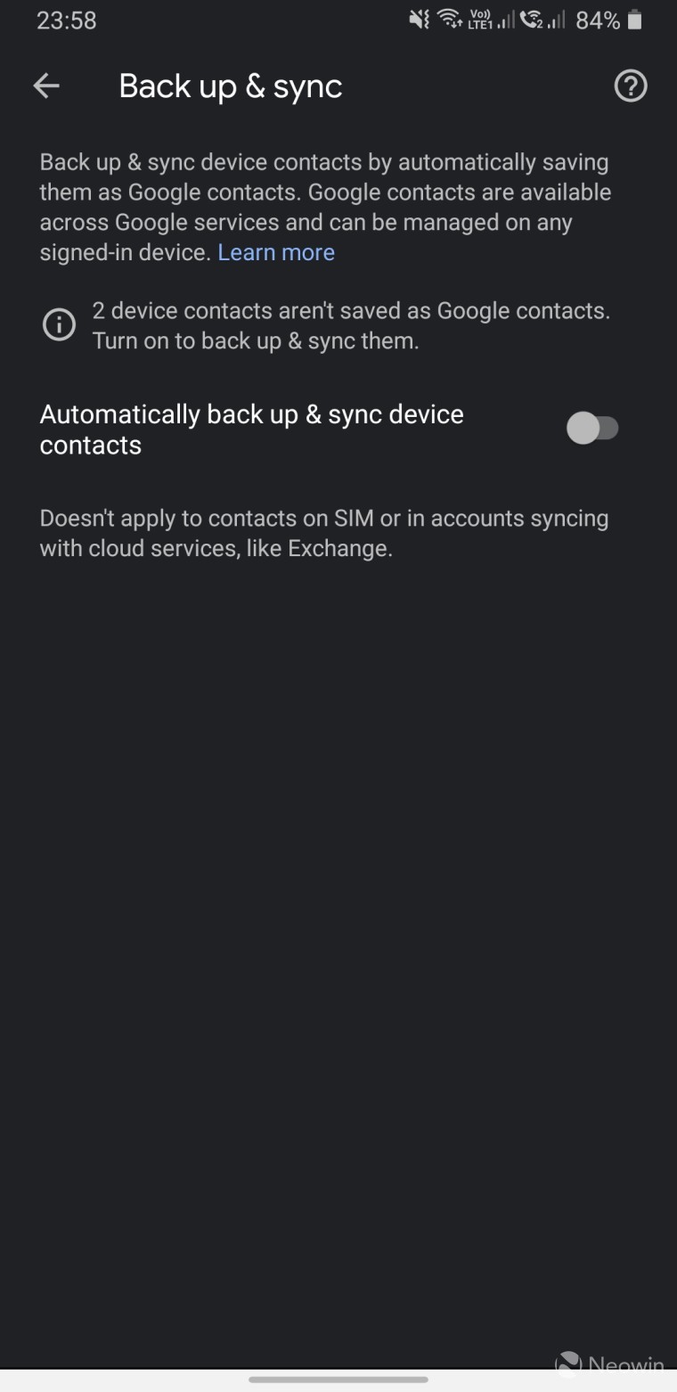 Google Contacts گوگل اندروید نرم افزار مخاطبان گوگل سیستم عامل