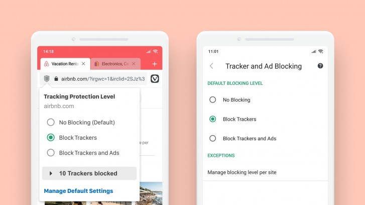 ویوالدی مرورگر اوپرا DuckDuckGo Vivaldi