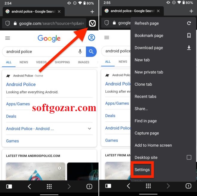 کروم مرورگر اینترنتی سامسونگ اوپرا فایرفاکس ویوالدی