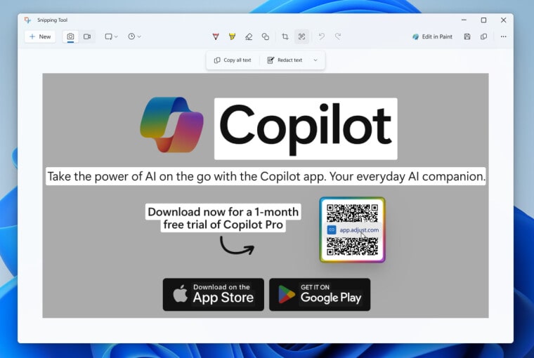 آپدیت جدید برنامههای Paint و Snipping Tool برای ویندوز 11