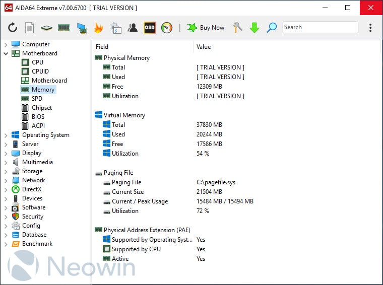 نرم افزار AIDA64 Extreme Edition یک نرم افزار تشخیص و بنچمارک قدرتمند برای سیستم عامل ویندوز و کاربران خانگی است. این نرم افزار با ارائه قابلیت های متنوع به کاربران در زمینه اورکلاک کردن، عیب یابی سخت افزار، تست پایداری سیستم و مانیتورینگ سنسورها کمک می کند. همچنین AIDA64 در زمینه سنجش عملکرد پردازنده، حافظه رم و درایوهای ذخیره سازی نیز بسیار قدرتمند است. نرم افزار AIDA64 Business Edition یک راهکار ضروری برای مدیریت شبکه های ویندوزی در کسب و کارهای کوچک و متوسط است. این نرم افزار امکان گردآوری، مدیریت و آنالیز سخت افزار و نرم افزار موجود در شبکه های کامپیوتری سازمانی را فراهم می کند. از جمله قابلیت های این نسخه می توان به تشخیص مشکلات سیستم های محلی و راه دور، مانیتورینگ شبکه، کنترل از راه دور و مدیریت لایسنس نرم افزارها اشاره کرد. به روز رسانی جدید AIDA64 نسخه ۷.۳۰: این به روز رسانی شامل بهبودها و بهینه سازی های متعدد برای حالت تیره (Dark Mode) و حالت کنتراست بالا (High Contrast Mode) می باشد. همچنین باعث افزایش سرعت نرم افزار شده و از جدیدترین تکنولوژی های پردازنده های گرافیکی و محاسبات GPGPU شرکت های AMD، Intel و NVIDIA پشتیبانی می کند. ویژگی های جدید از نسخه ۷.۰۰ به بعد: حالت تیره با سه تم مختلف بهبود مانیتورینگ سنسورهای کارت های گرافیک NVIDIA GeForce RTX سری ۳۰ و ۴۰ پشتیبانی از زبان ایسلندی رابط کاربری بازطراحی شده با نوار ابزار قابل تنظیم بنچمارک های سریع تر با استفاده از دستورالعمل AVX-512 برای پردازنده های AMD Ryzen Threadripper 7000 بنچمارک های بهینه شده با استفاده از دستورالعمل AVX2 برای پردازنده های Intel Meteor Lake پشتیبانی بهتر از مادربردهای سوکت AMD TR5 نمایش اطلاعات چیپست برای مادربردهای AMD TRX50 و WRX90 پشتیبانی بهبود یافته از پردازنده های Intel Arrow Lake و Lunar Lake پشتیبانی از آپدیت ۲۰۲۳ ویندوز ۱۱ پشتیبانی اولیه از پردازنده های Intel Clearwater Forest و Panther Lake پشتیبانی از استاندارد ACPI 6.5 جزئیات کارت گرافیک AMD Radeon RX 6750 GRE 12GB جزئیات کارت گرافیک NVIDIA GeForce RTX 4080 Super