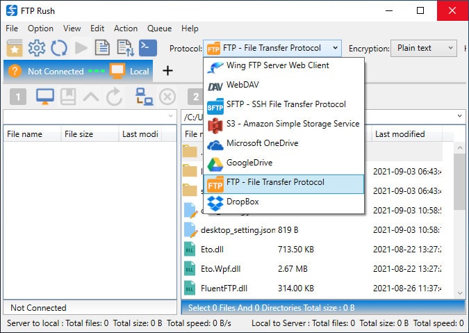FTP Rush نرم افزار رایگان انتقال فایل