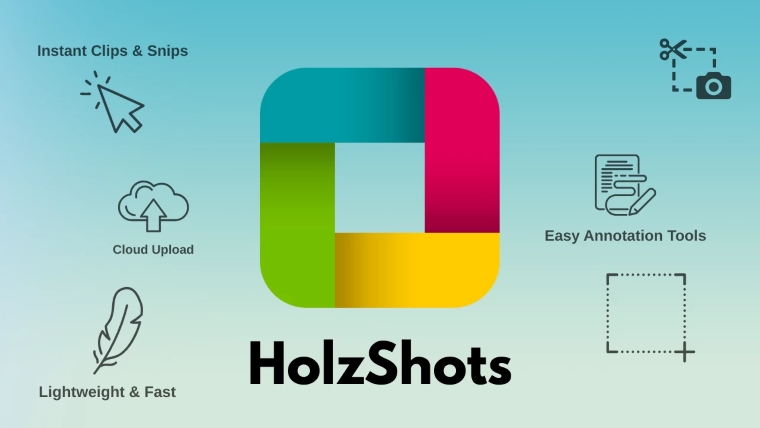 HolzShots؛ ابزار فوقسبک و سریع برای گرفتن اسکرینشات و ضبط صفحه بدون دردسر در ویندوز
