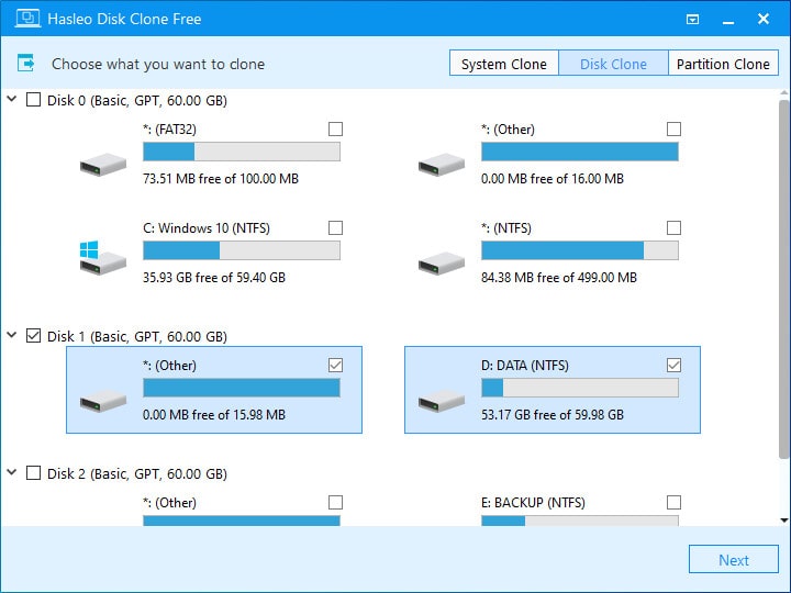 نرمافزار Hasleo Disk Clone 4.9 کلون دیسک و پارتیشن به راحتی