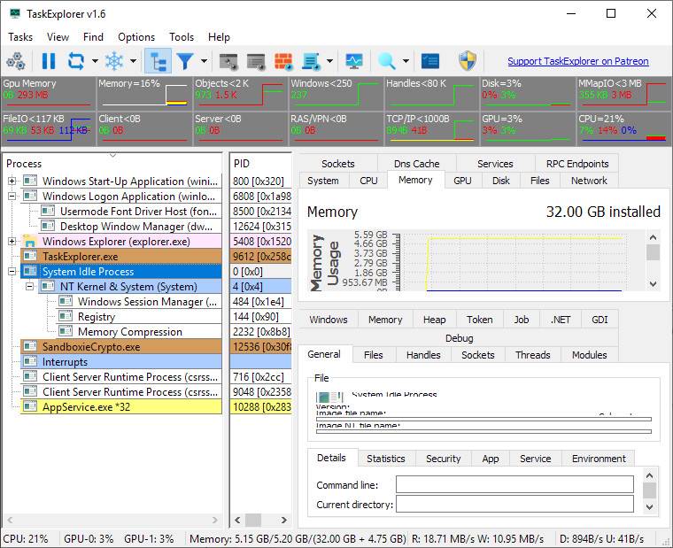 بهروزرسانی Task Explorer: ویژگیهای جدید و بهبودهای امنیتی