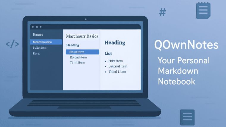QOwnNotes: نرمافزار یادداشتبرداری امن با قابلیت همگامسازی ابری و پشتیبانی از مارکداون