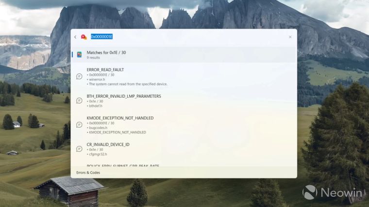 انقلابی در جستجوی ویندوز با Command Palette؛ ابزار جدید مایکروسافت برای رفع سریع کدهای خطا