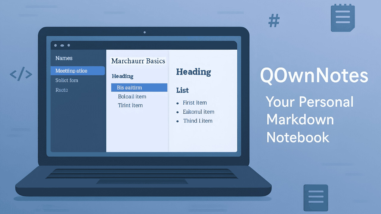 QOwnNotes: یادداشت‌برداری حرفه‌ای با پشتیبانی از Markdown و همگام‌سازی آسان در macOS