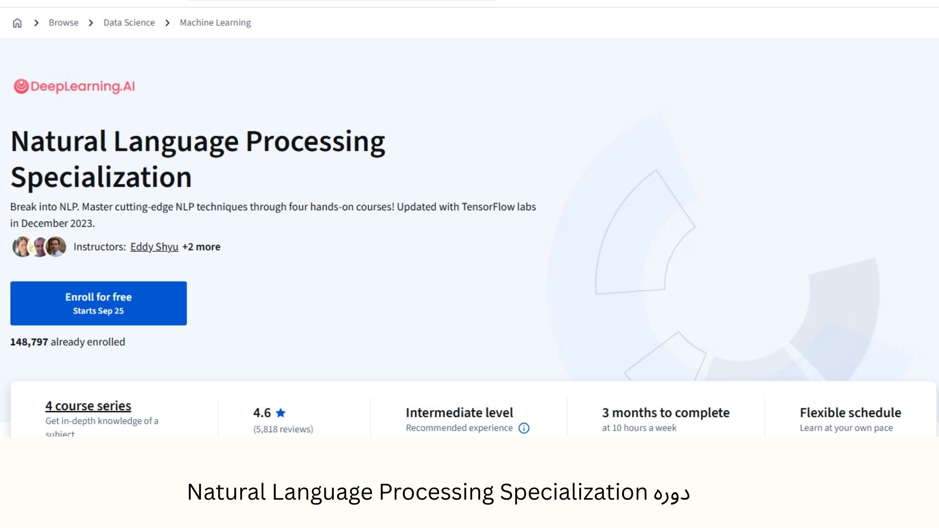 دوره کورسرا Natural Language Processing Specialization